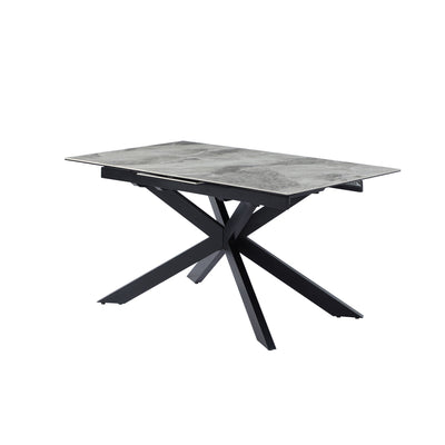 Phoenix 150-190cm Grey Ceramic Marble Extending Table