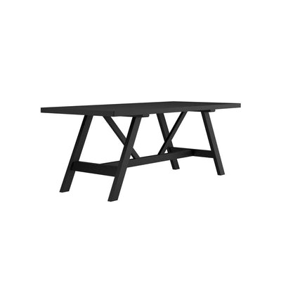 Nantucket Black Matte 200cm Dining Table