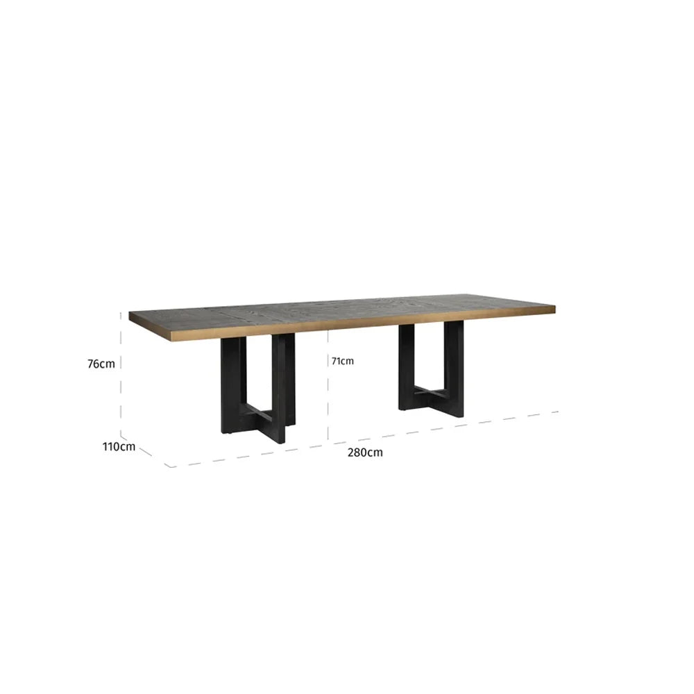 Richmond Interiors Cambon 280cm Dining Table