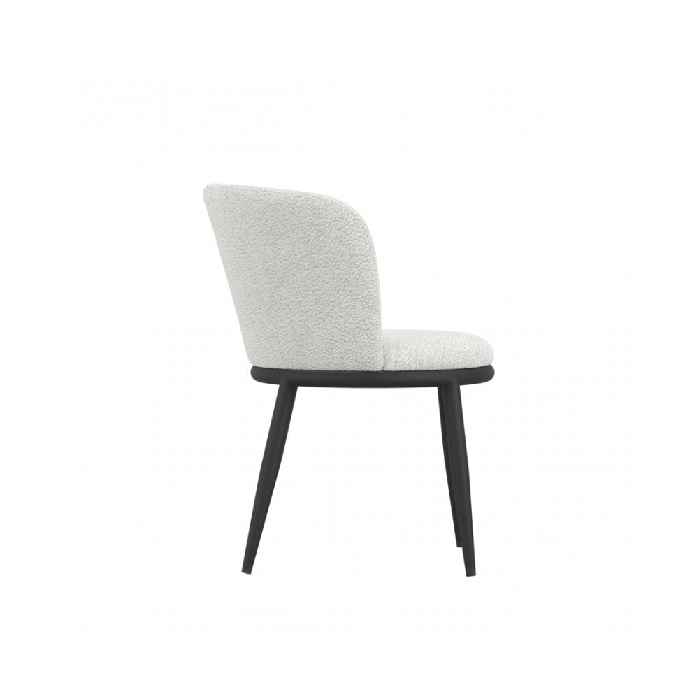 Nova Ivory Bouclé Set of 2 Dining Chairs