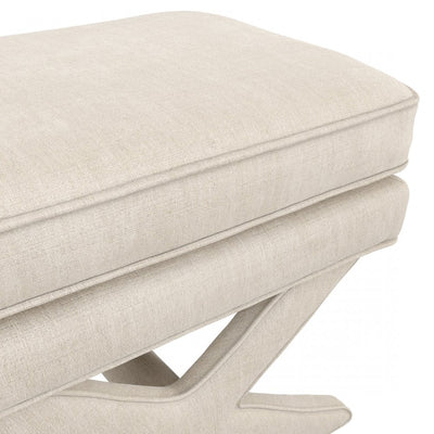 Manhattan Designs Rhode Stone Linen Stool