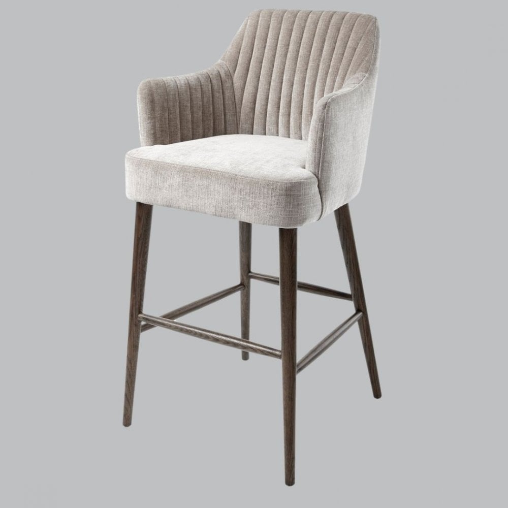 Slate Latte Finish Bar Stool