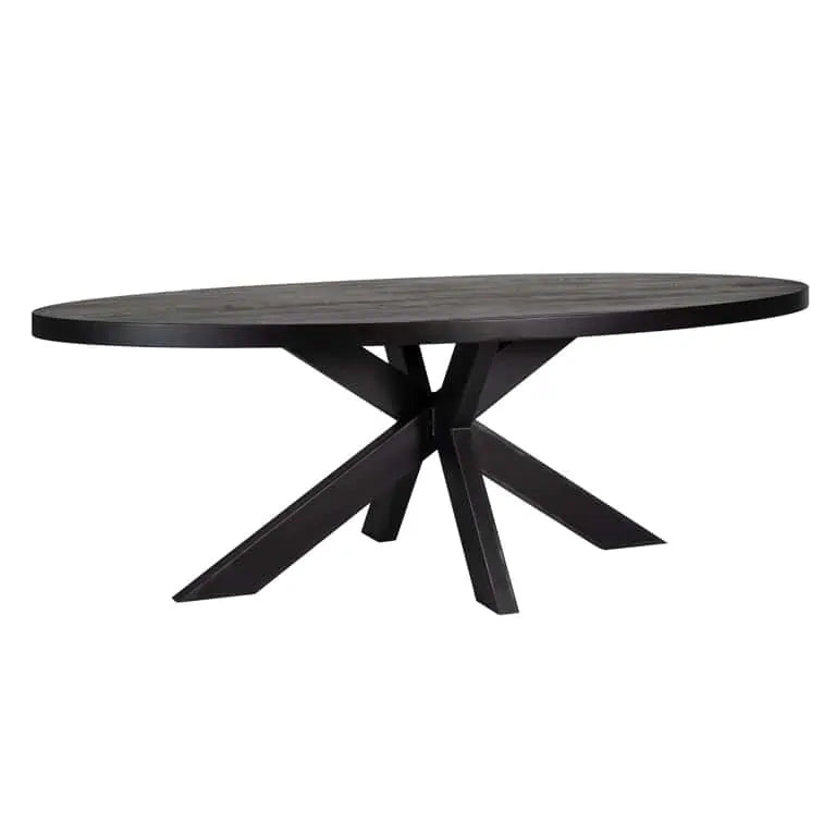 Watson Black Oak 300cm Spider Leg Dining Table