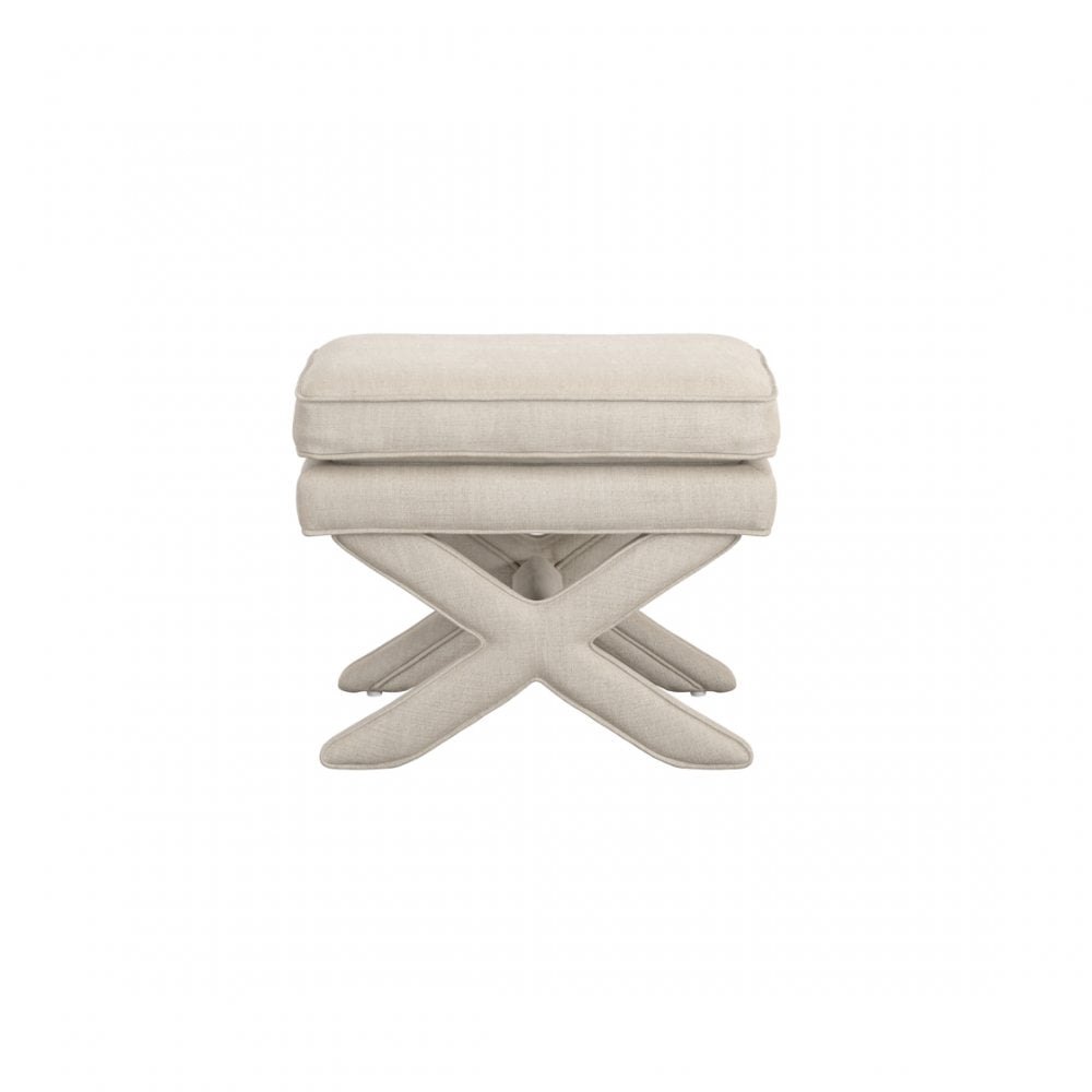 Manhattan Designs Rhode Stone Linen Stool