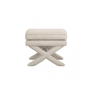 Manhattan Designs Rhode Stone Linen Stool