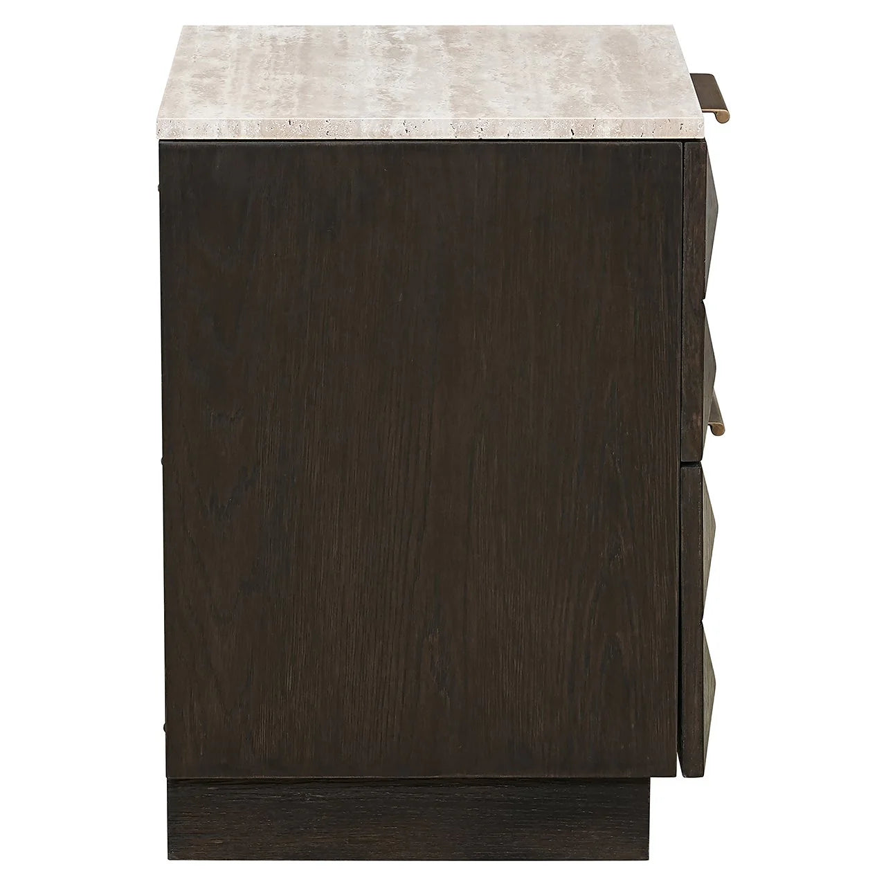 Richmond Interiors Claremont Brown 2 Drawer Bedside Table