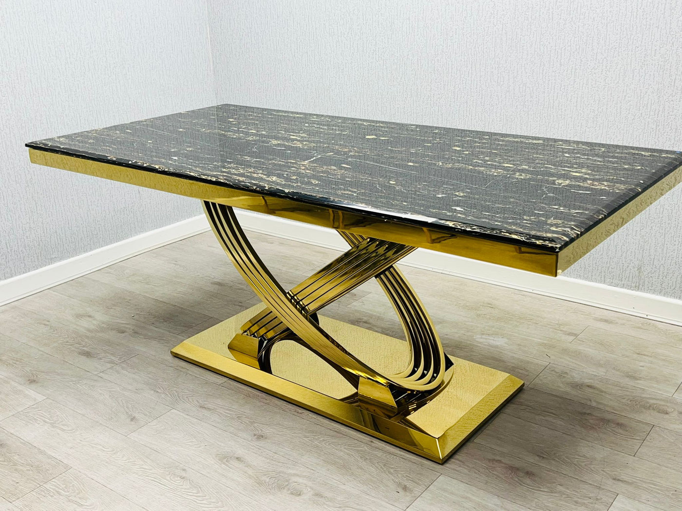 Elina Gold 180cm Dining Table In 2 Colours