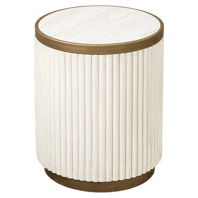 Richmond Interiors Tivoli Small White Nest Of Circular Side Tables Set of 2