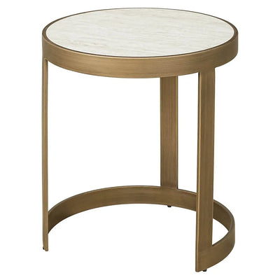 Richmond Interiors Tivoli Small White Nest Of Circular Side Tables Set of 2