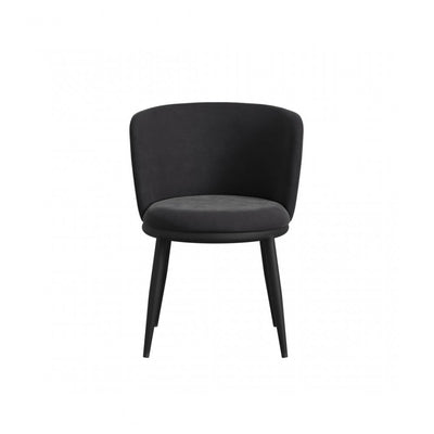 Nova Black Velvet Set of 2 Dining Chairs