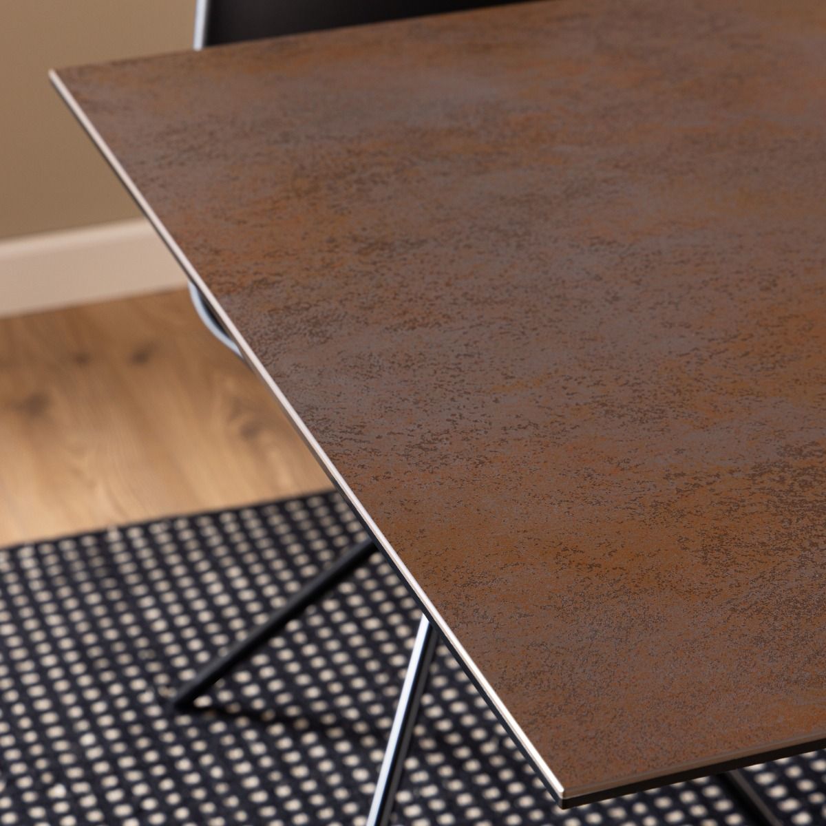 Phoenix 200cm Brown Ceramic Marble Dining Table