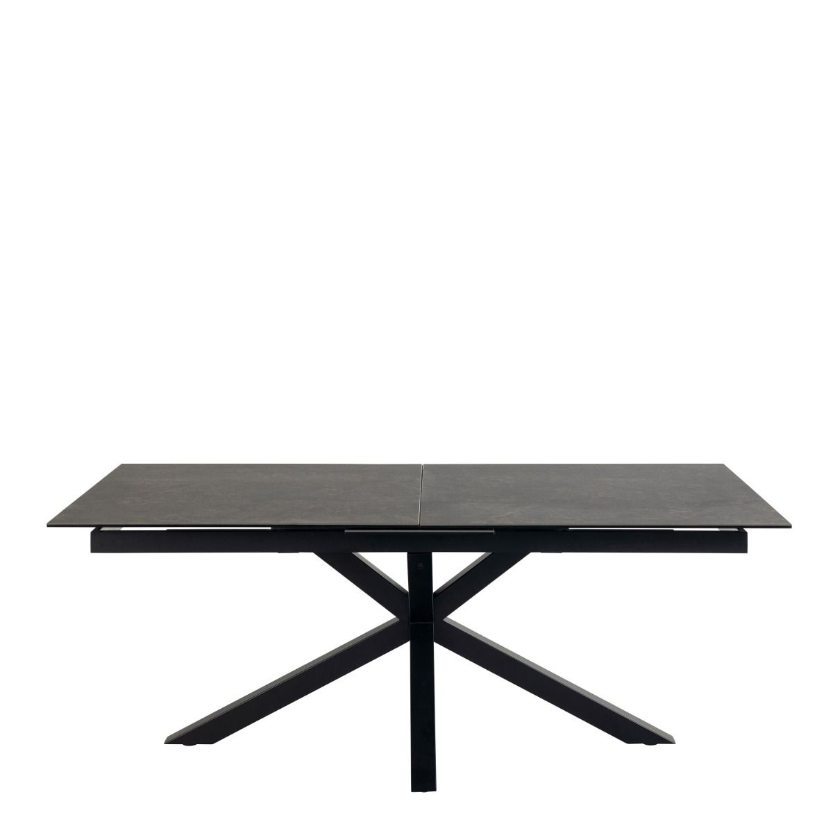 Phoenix 200-240cm Black Ceramic Marble Extending Table