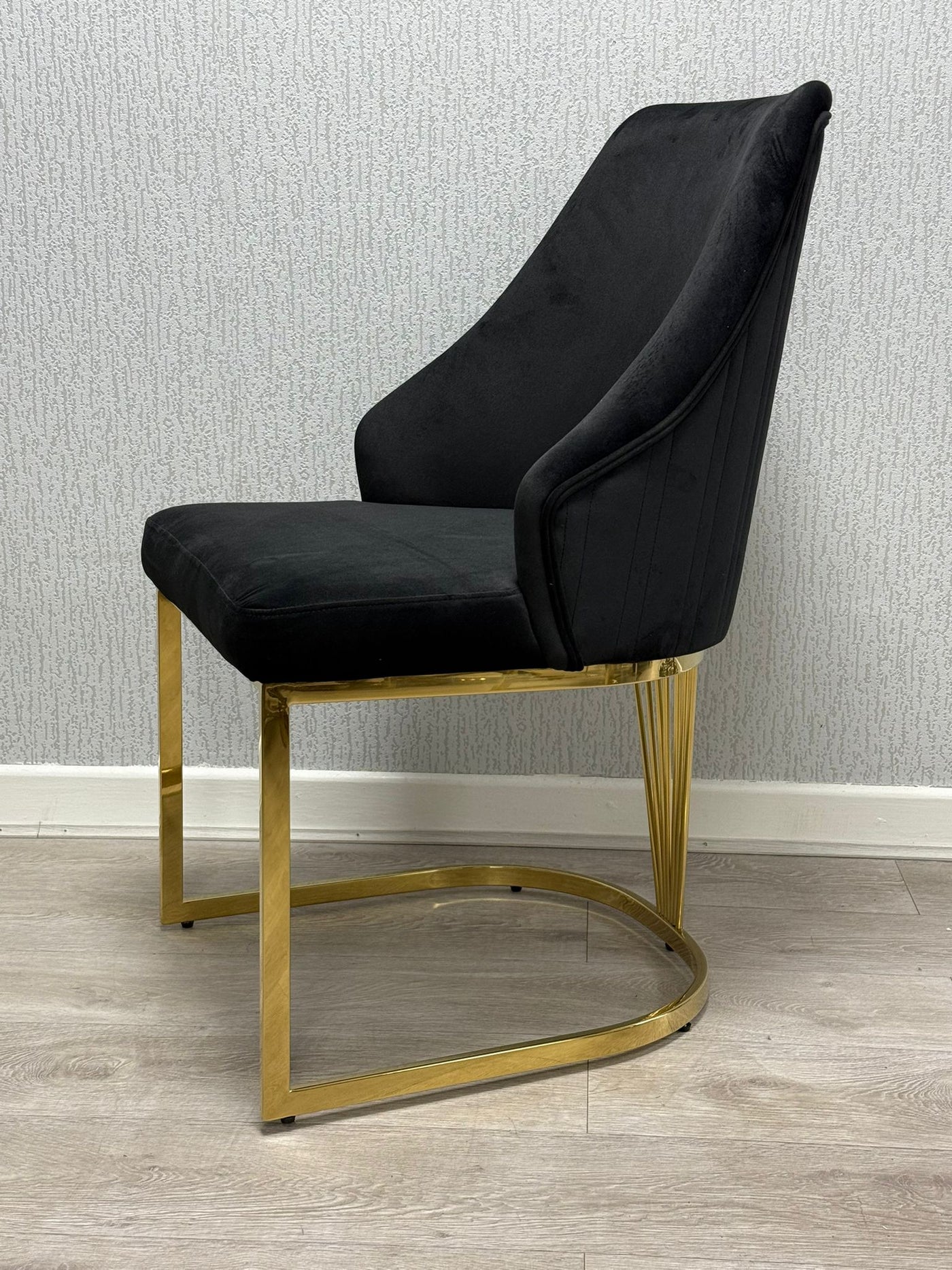 Ravello 180cm Gold Dining Table With Carlton Gold Chairs In 2 Colours