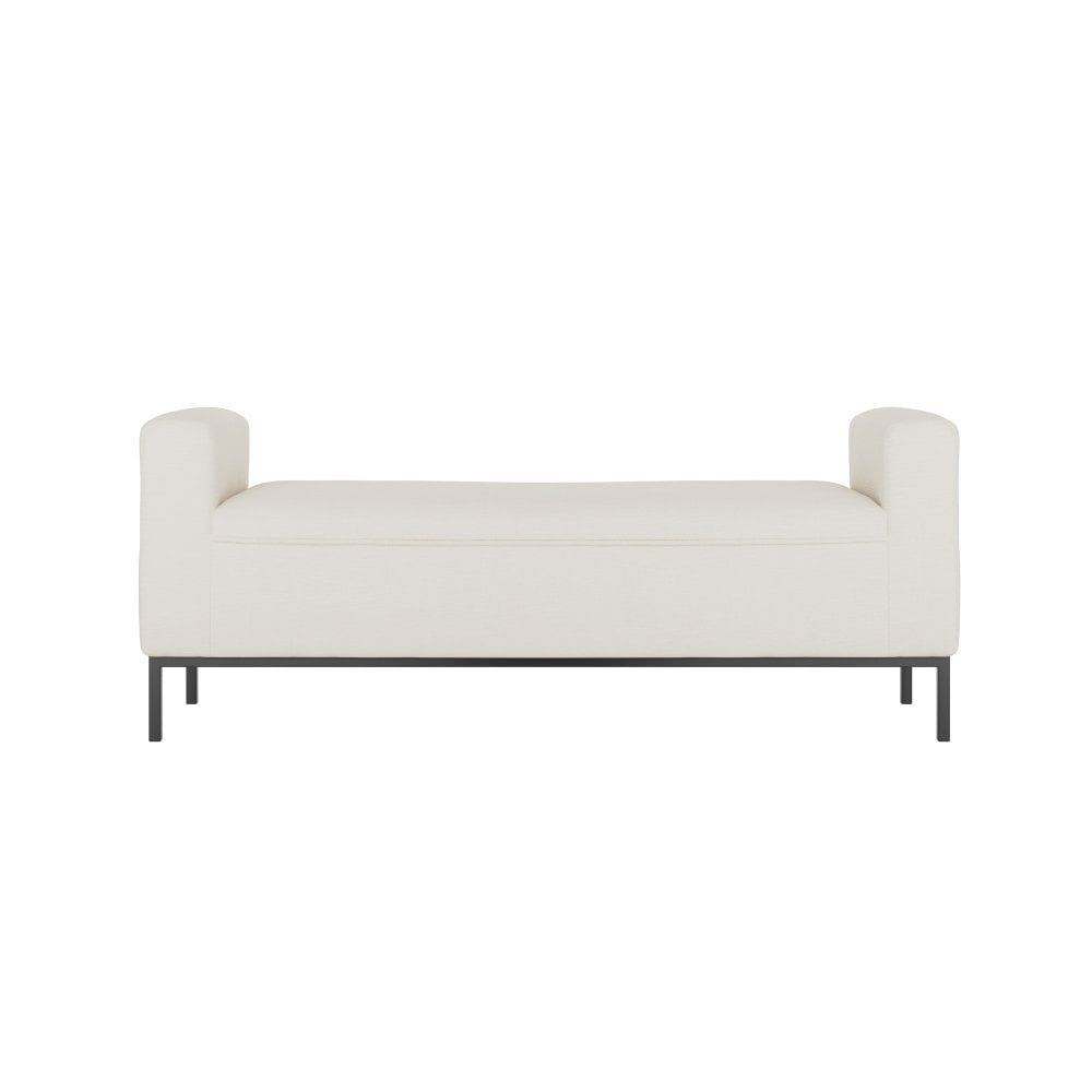 Manhattan Designs Serena Bench in Ivory Linen