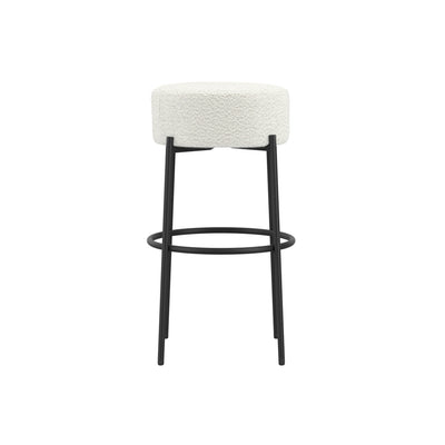 Madison Designs Anais Ivory Boucle Fabric Bar Stool