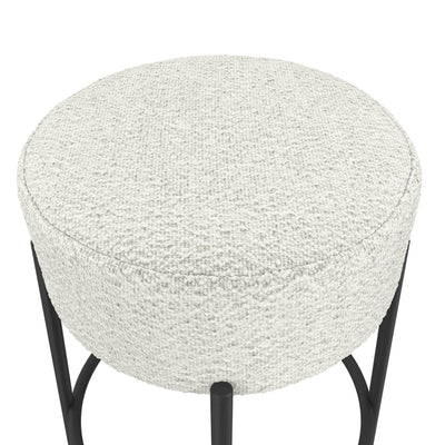 Madison Designs Anais Ivory Boucle Fabric Bar Stool