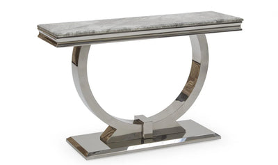 Arianna Chrome Marble 120cm Console Table - 6 Colors