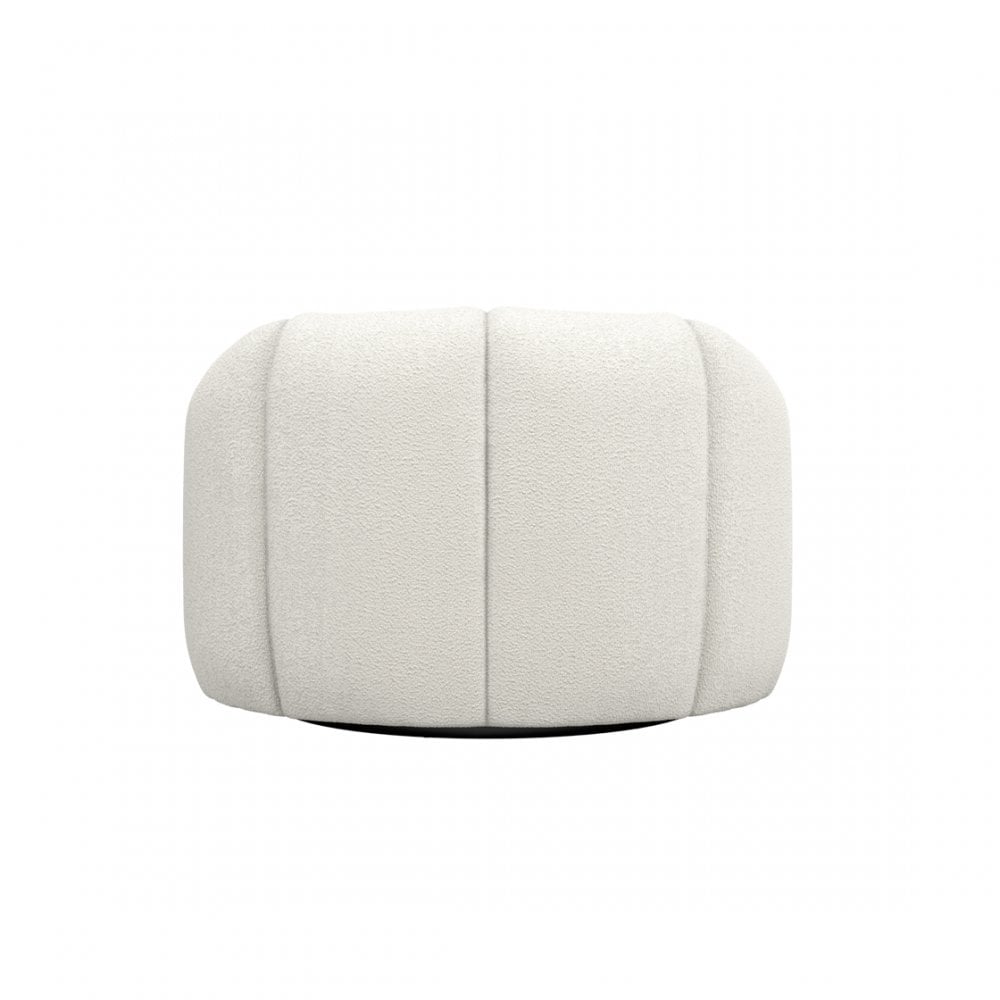 Manhattan Designs Nao Ivory Bouclé Swivel Chair