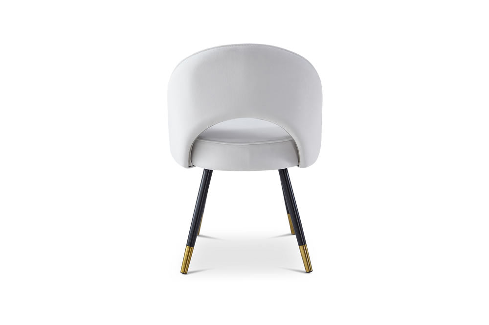 Berkeley Designs Hoxton Dining Chair in Cream Velvet – Set of 2