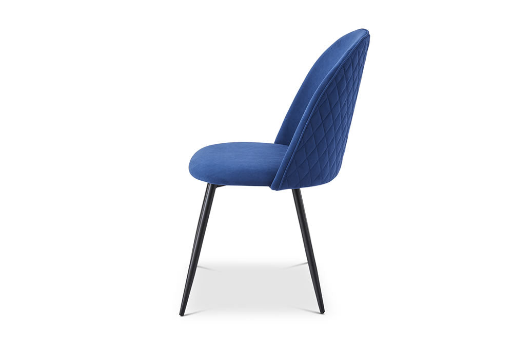 Berkeley Designs Soho Dining Chair in Blue Velvet – Set of 2