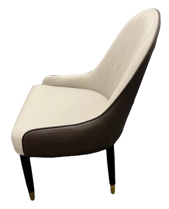Bentley Stone Two Tone PU Leather Dining Chair