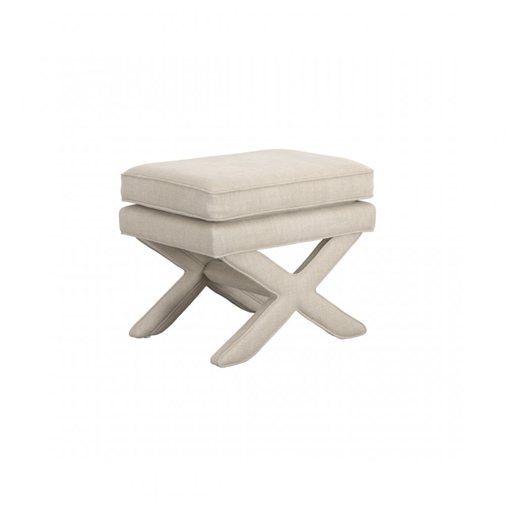 Manhattan Designs Rhode Stone Linen Stool