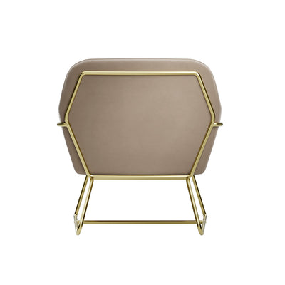 Madison Designs Marco Beige & Gold Accent Chair