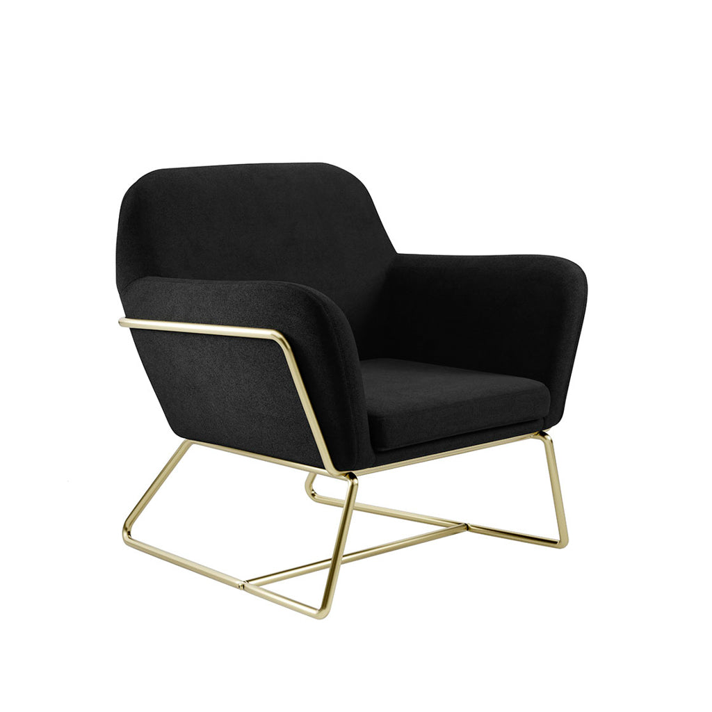 Madison Designs Marco Black & Gold Accent Chair