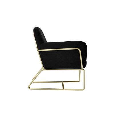 Madison Designs Marco Black & Gold Accent Chair