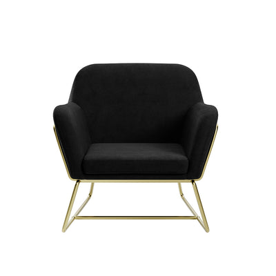 Madison Designs Marco Black & Gold Accent Chair