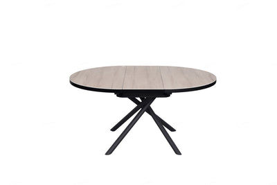 Daniello 120-160cm Oval Round Oak Ceramic Marble Dining Table