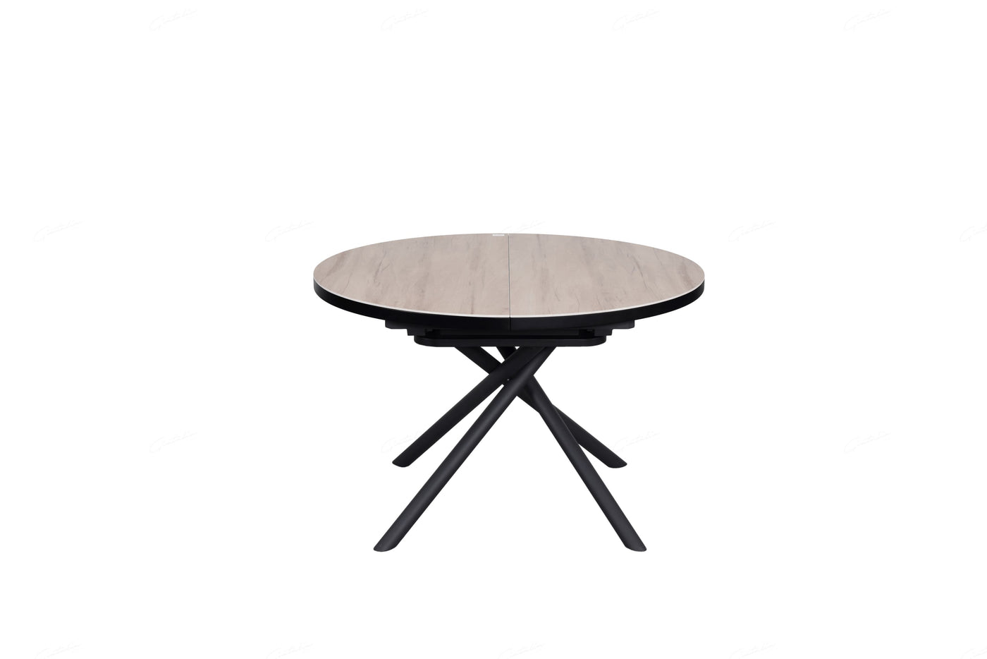 Daniello 120-160cm Oval Round Oak Ceramic Marble Dining Table