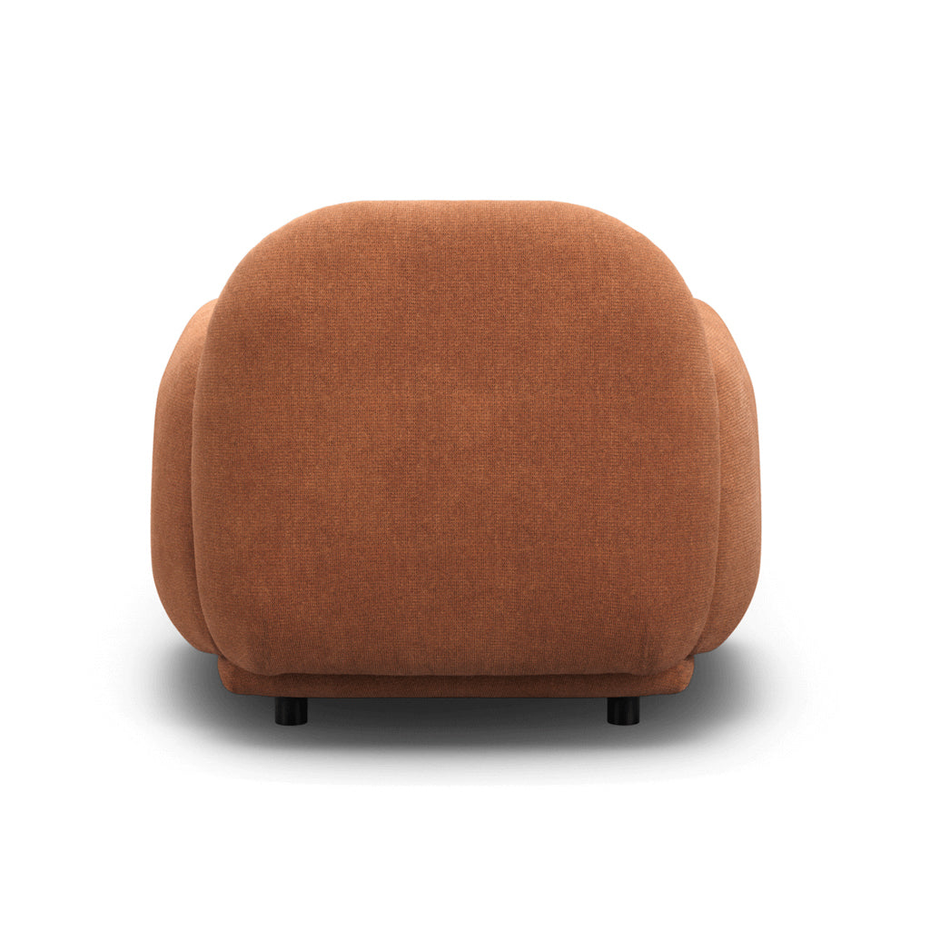 Manhattan Designs Hagu Rust Fabric Accent Chair