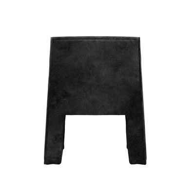 Manhattan Designs Nami Black Velvet Chenille Accent Chair