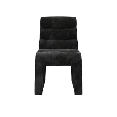 Manhattan Designs Nami Black Velvet Chenille Dining Chair