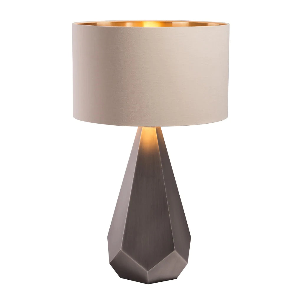 RV Astley Agato Table Lamp With Gunmetal Finish-Table Lamps-RV Astley-Belmont Interiors