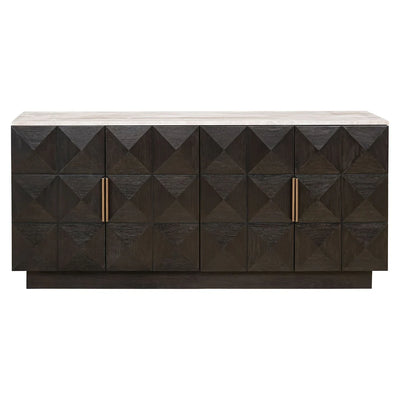 Richmond Interiors Claremont Brown 4 Door Sideboard