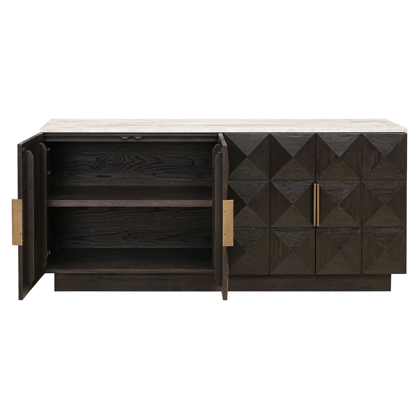 Richmond Interiors Claremont Brown 4 Door Sideboard