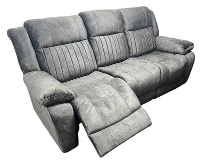 Techno 3, 2 or 1 Seater Electric Recliner Sofa Charcoal Grey Fabric