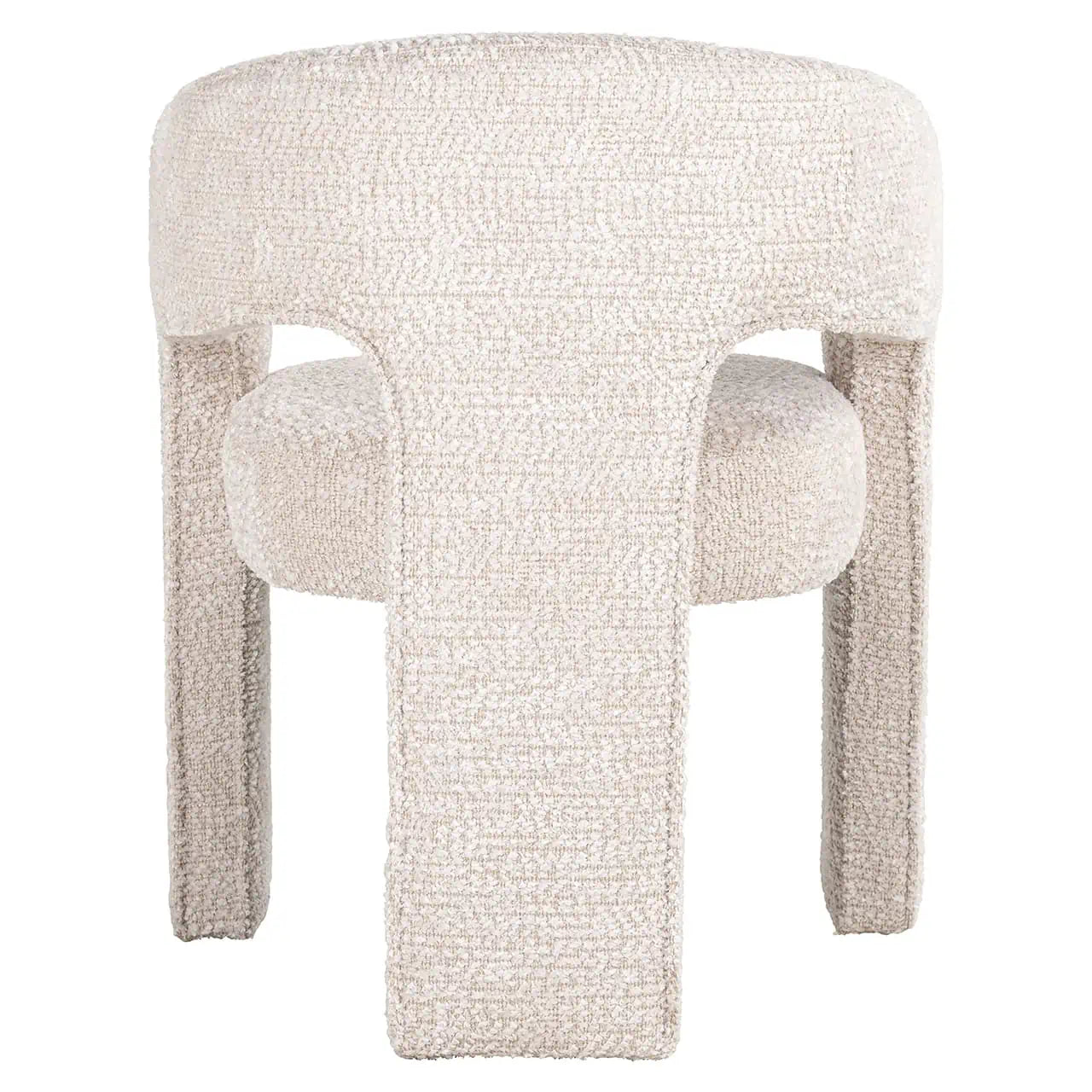 Richmond Interiors Belle Lovely Cream Boucle Fabric Dining Chair