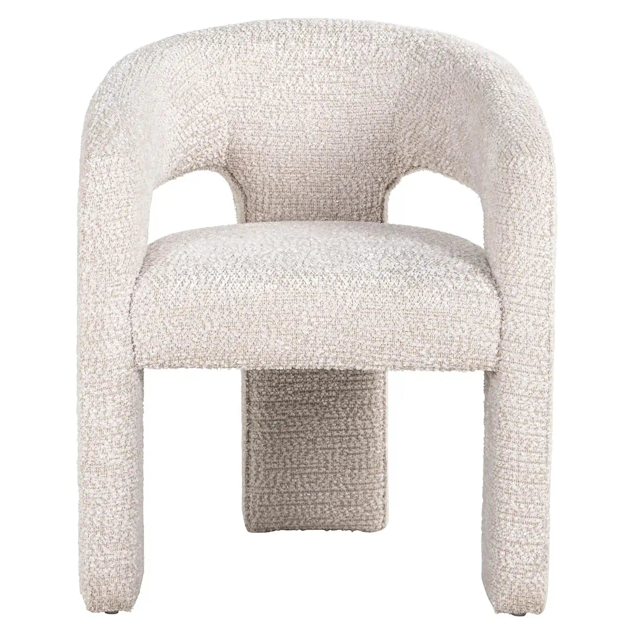Richmond Interiors Belle Lovely Cream Boucle Fabric Dining Chair