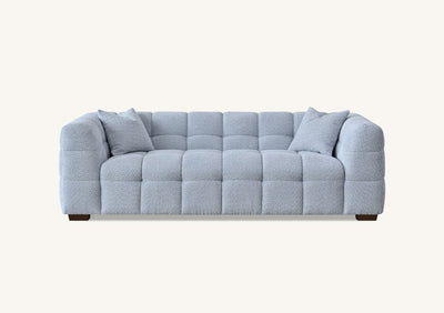 The Tribeca Pearl Boucle 3 Seater Premium Sofa Pearl Boucle Fabric