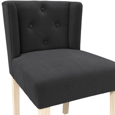 Madison Designs Shay Anthracite Winged Dining Chair