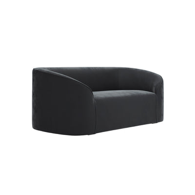 Manhattan Designs Zuma Black Velvet Sofa