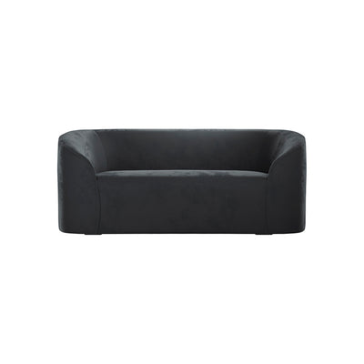 Manhattan Designs Zuma Black Velvet Sofa