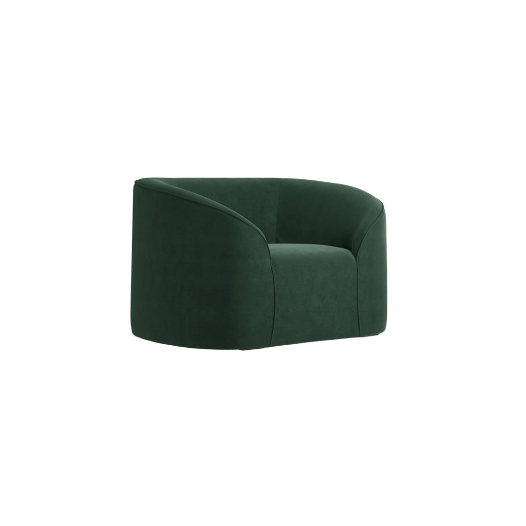 Manhattan Designs Zuma Forest Green Velvet Accent Armchair