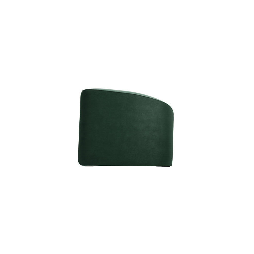 Manhattan Designs Zuma Forest Green Velvet Accent Armchair