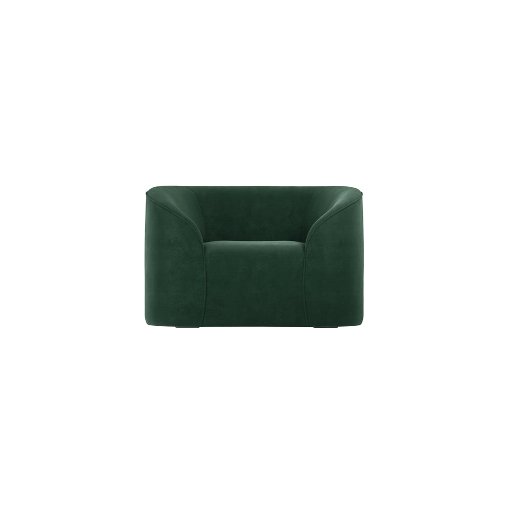 Manhattan Designs Zuma Forest Green Velvet Accent Armchair