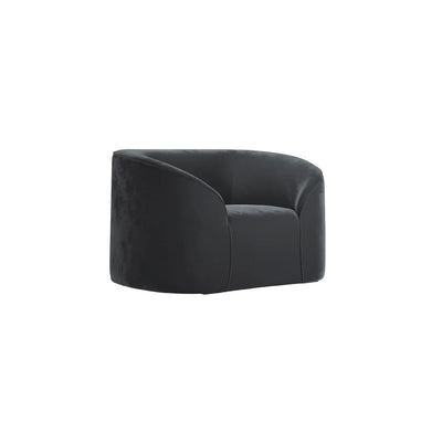 Manhattan Designs Zuma Black Velvet Accent Armchair