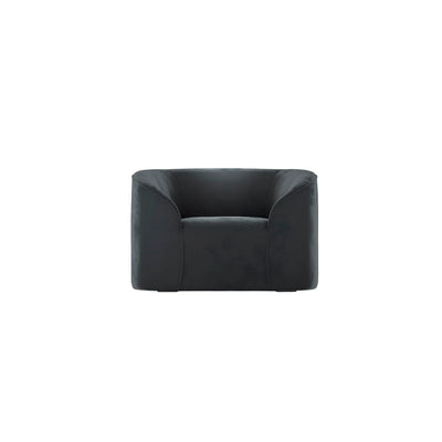 Manhattan Designs Zuma Black Velvet Accent Armchair